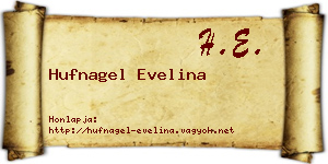 Hufnagel Evelina névjegykártya